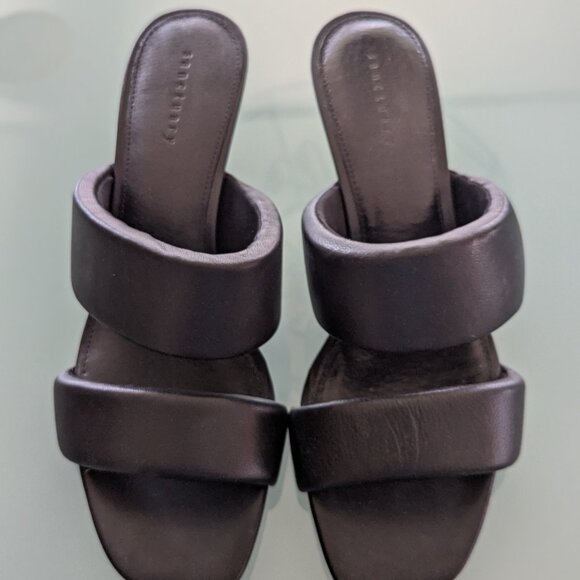 Sanctuary Women's Black Likely Square Toe Heel Sandals Memory Foam 9.5 - Picture 3 of 11